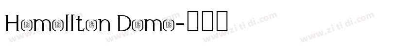 Hamillton Demo字体转换